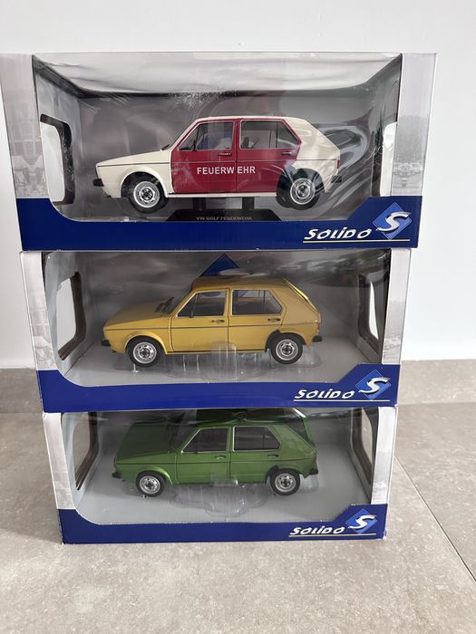 Macheta VW Golf 1 1:18 Norev Solido Welly Sunstar Vitesse