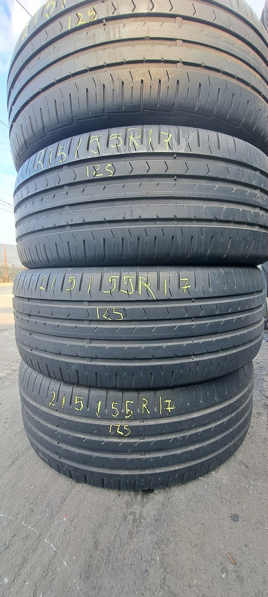 4 anvelope vara 215/55r17 Continental 2017 Montaj Gratuit