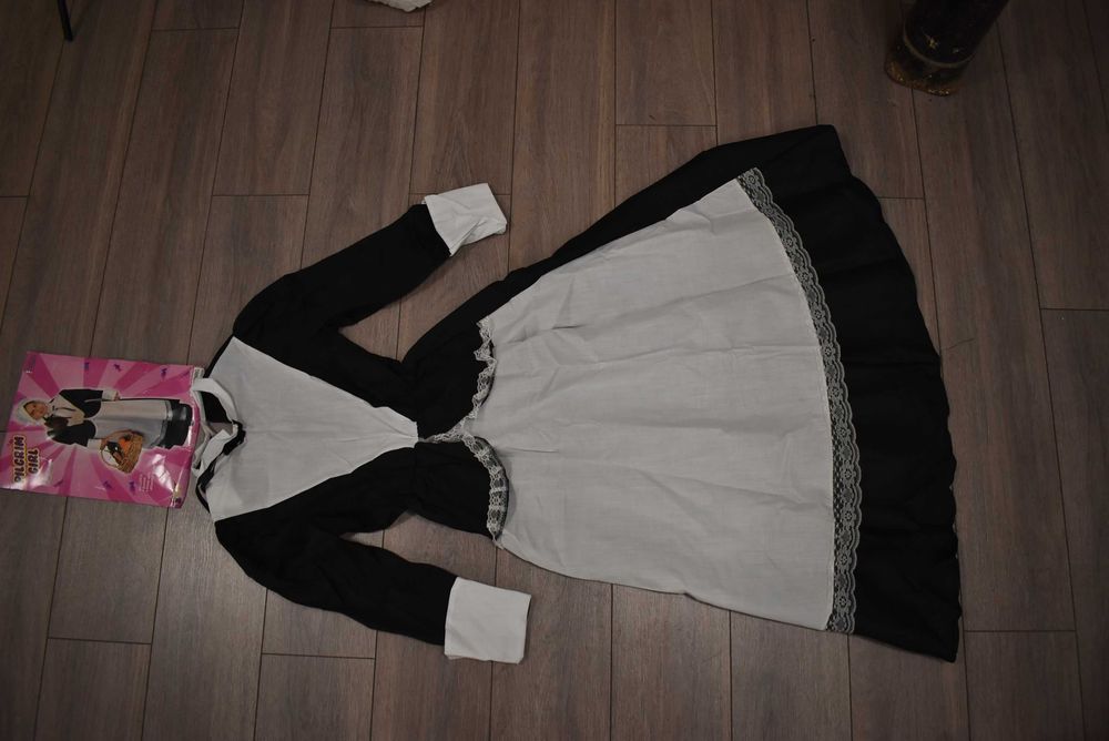 Costum Carnaval, Halloween, Serbare PILGRIM GIRL/ CĂLUGĂRIȚĂ