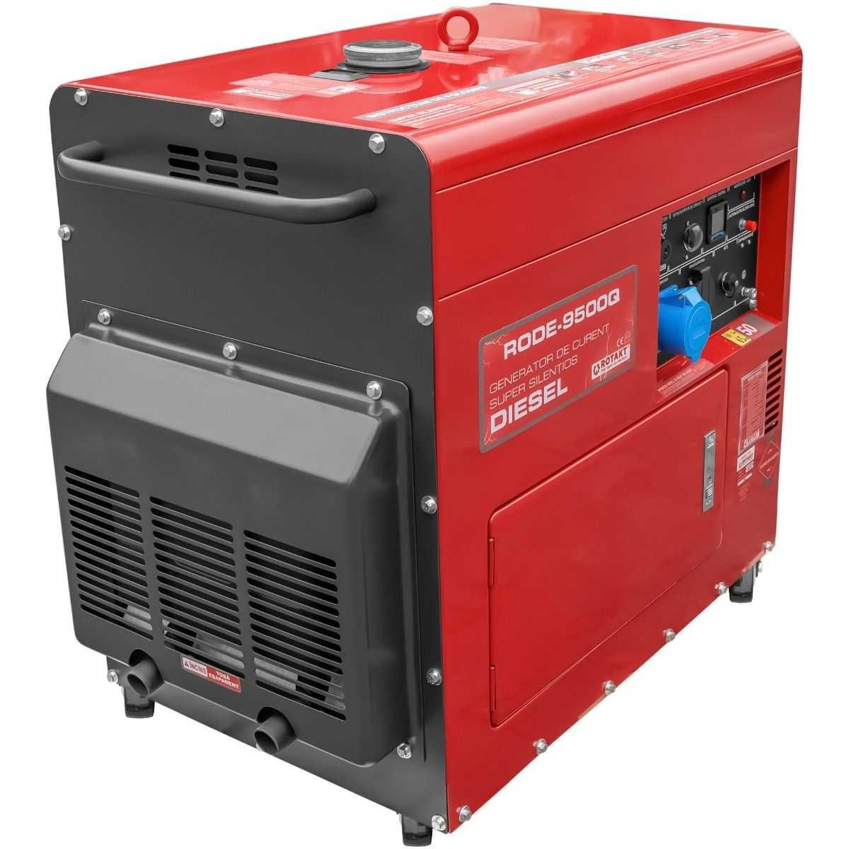 Generator curent insonorizat Rotakt RODE9500Q 6.6kW 230V AVR cu ATS