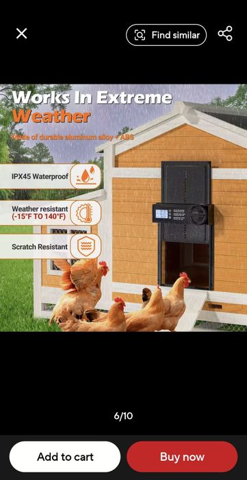 Usa automata pentru gaini ,cu panou solar