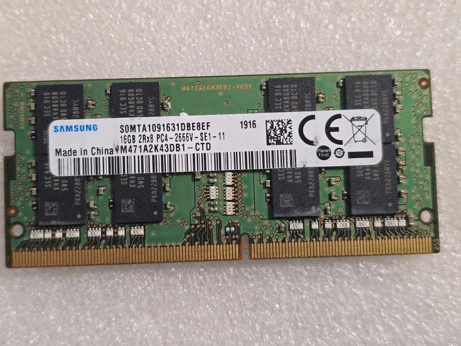Memorie RAM laptop Samsung 16GB DDR4 PC4-21300 2666MHz M471A2K43CB1