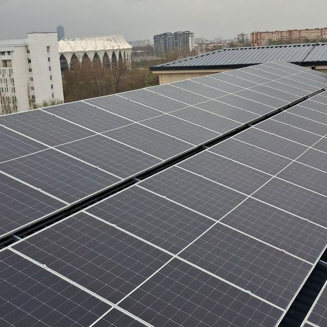 Установка солнечных панелей