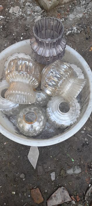 Abajur sticla pentru lampa