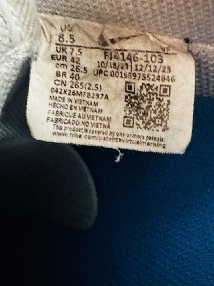 Nike air Force 1 blue 42