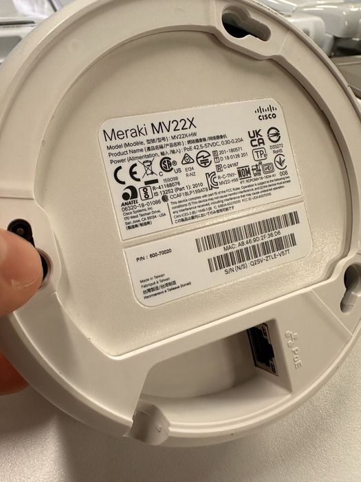 Meraki MV22X | Camera inteligenta de securitate interioara