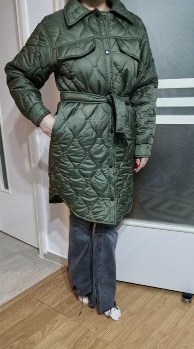 Geaca lunga de dama toamna/iarna - NOUA - Made in Ucraina - OCAZIE