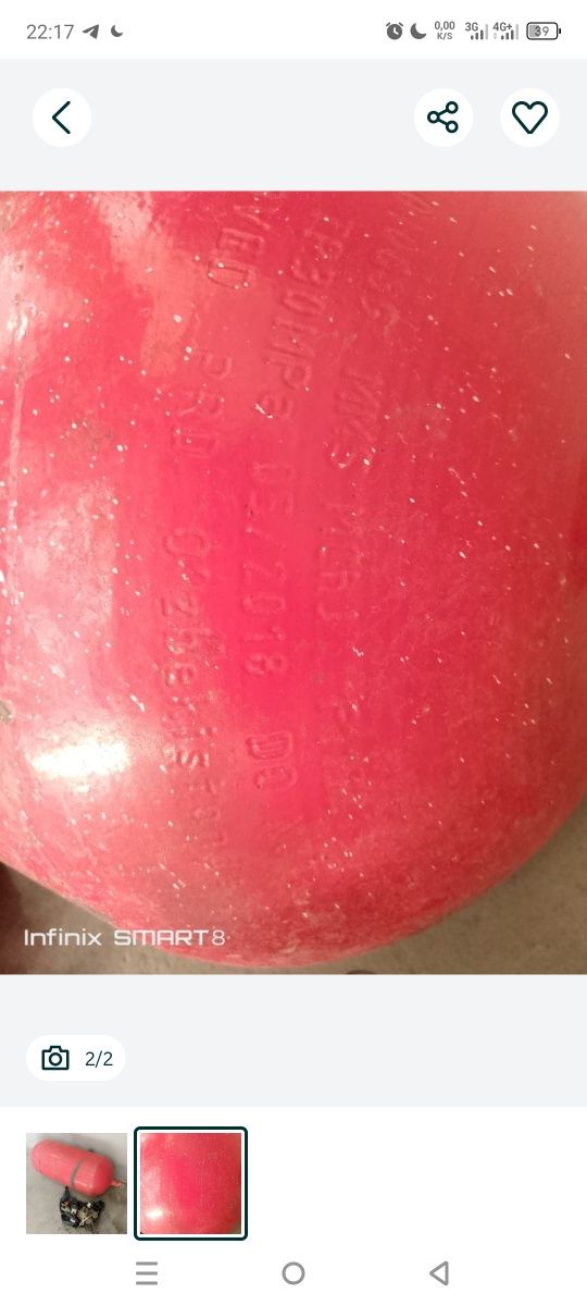 Metan Gaz ballon 100 talik