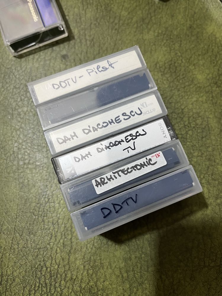 Casete video MiniDV cu știri Antena1, DDTV, lansari auto BMW România