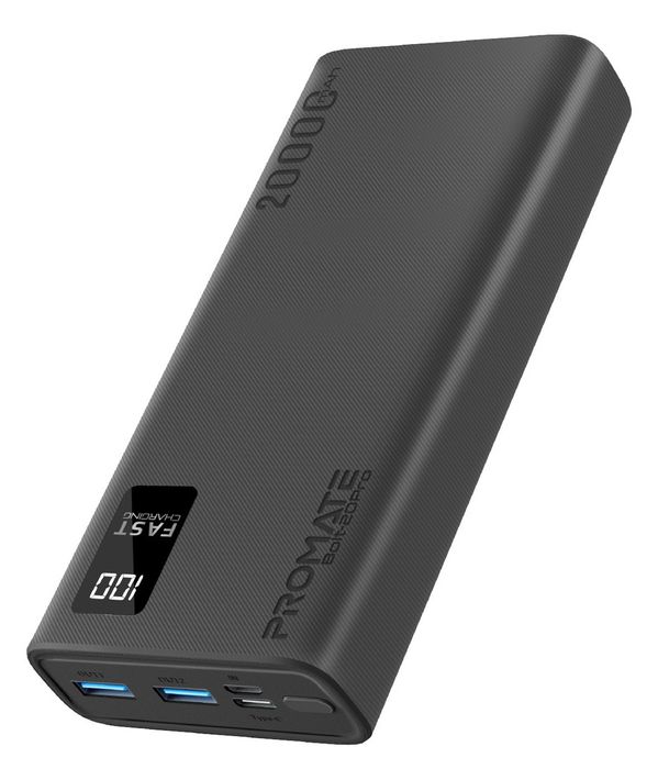 Baterie externa PROMATE Bolt-20, 20000mAh, 2xUSB, 1xType C + cablu