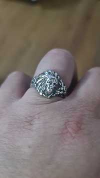 Inel argint Indian Head bărbătesc