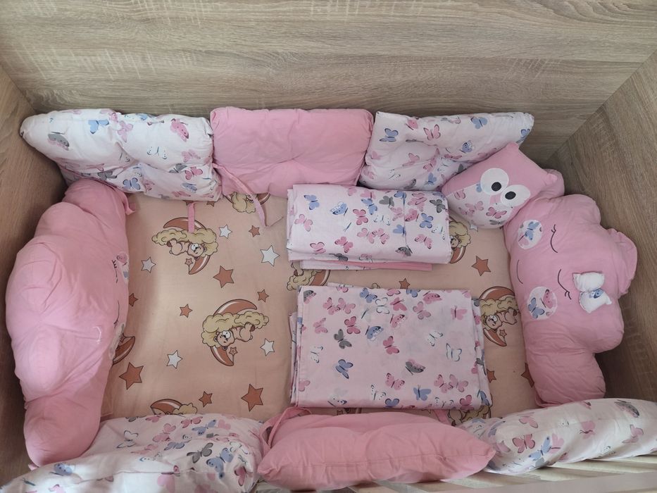 Кошара 3в1, с люлеещ механизъм, матрак, антирефлуксна възглавница, пов