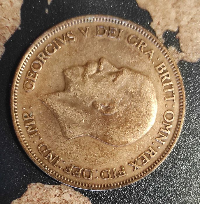 Монети Великобритания 1 пени - 5 бр.› Крал Джордж V  [1927-1936]