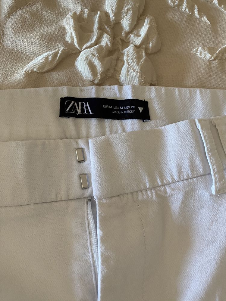 Бял панталон Zara и Junona