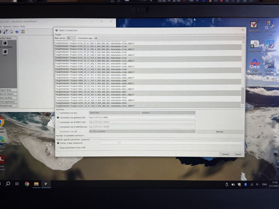 Диагностичен лаптоп с пакет БМВ програми Lenovo T580 16 рам 512 ссд