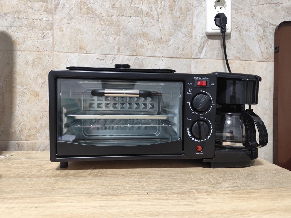 Cuptor electric cu cafetiera si grill