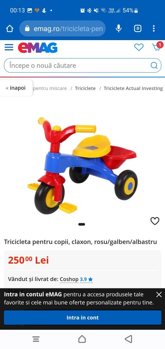 Tricicleta copii