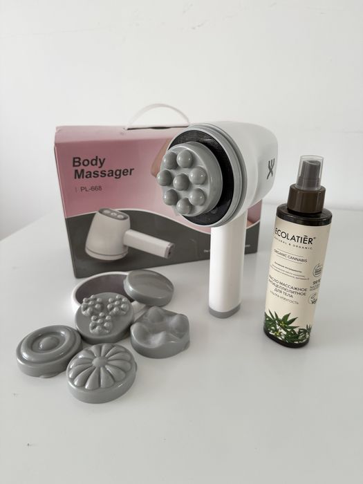 Вибромассажер с насадками (беспроводной)