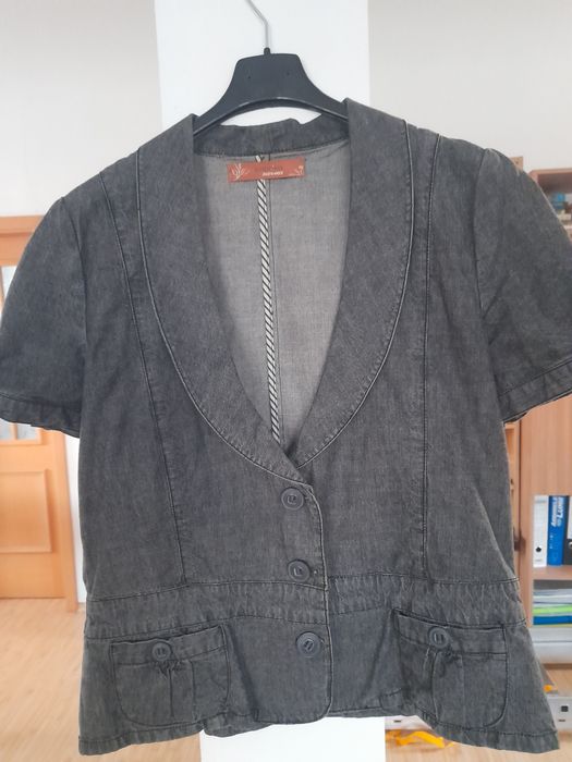 Sacou din jeans gri Paprika marimea 44