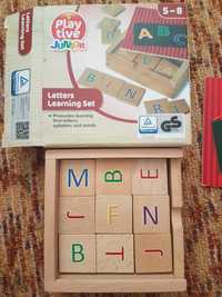 Дървена игра букви Английски