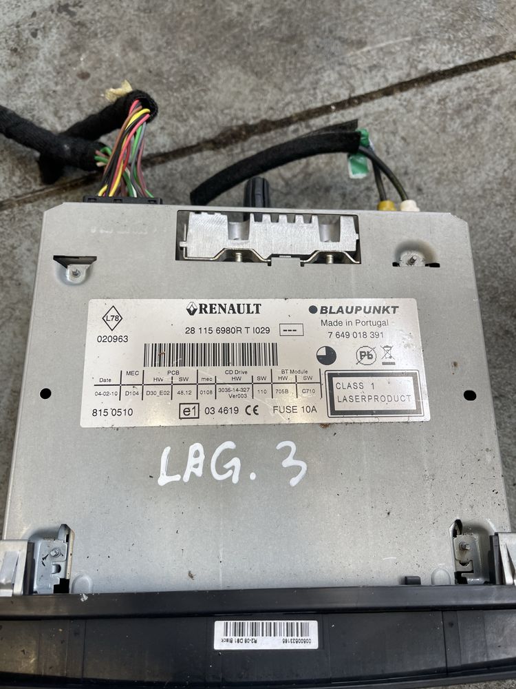 Radio cd player Renault Laguna 3 cod-281156980R