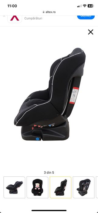 Scaun auto Kota Baby, Extra Safe, Cu pozitie somn, 0-18 kg