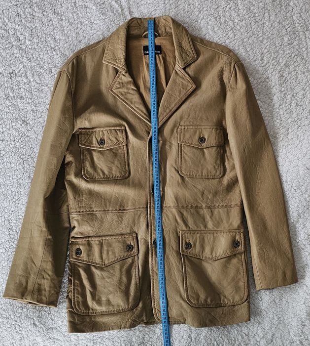 Haina geaca piele Calvin Klein bej XL tip sacou