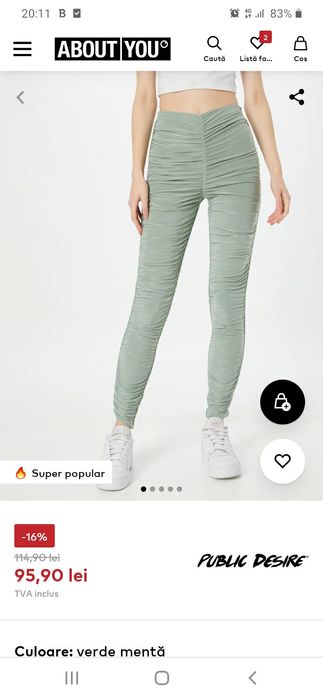 Colanti plisati Public Desire marimea S