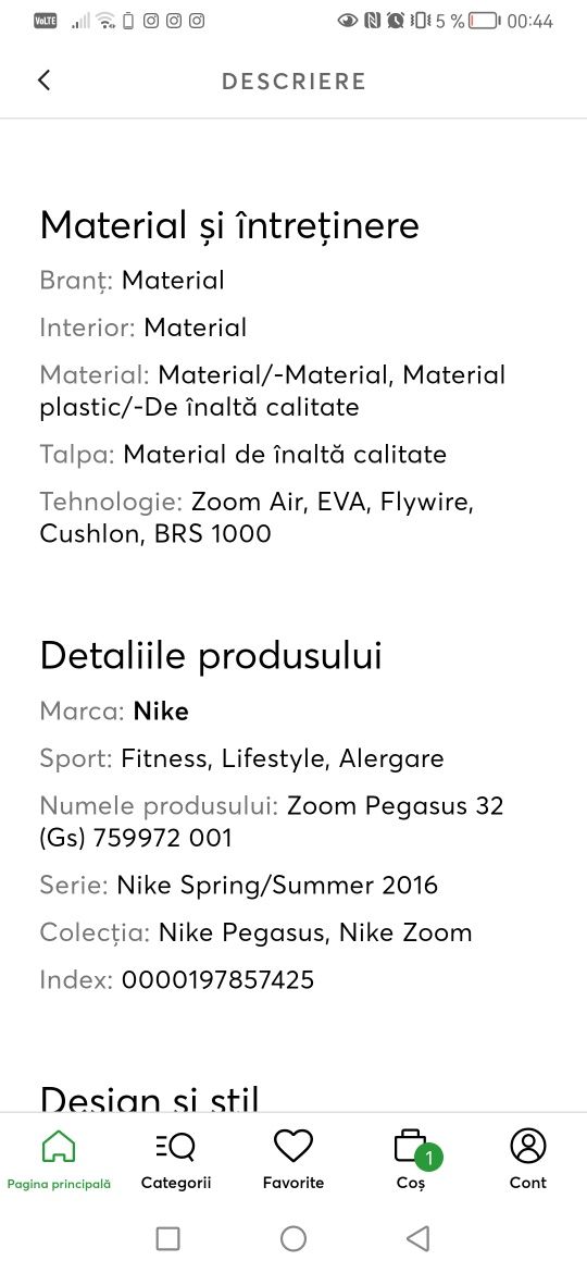 Adidasi Nike Zoom Pegasus nr 38
