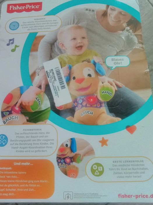 FISHER PRICE Умно плюшено кученце LAUGH&LEARN NEW, на немски +диск