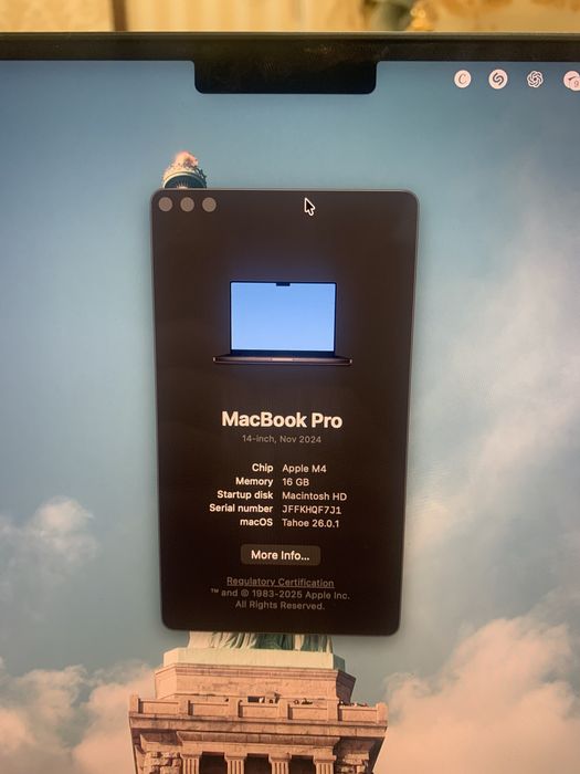 Macbook Pro M4  sotiladi yengide kop iwlatilmagan yengide turibti