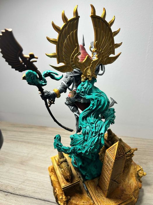 Statuetă Anubis din rășină – pictată manual, 27,5 cm, de colecție