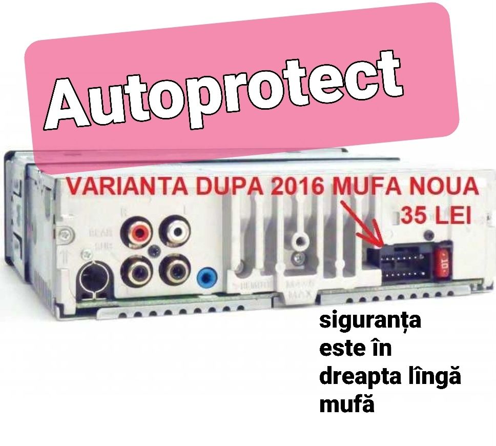 Adaptor mufa SONY Euro Iso CD auto generatie veche si noua cu/fara USB