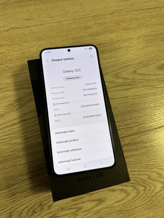 Vand Sau Schimb Samsung Galaxy S22 5G Green 128Gb Dual Sim