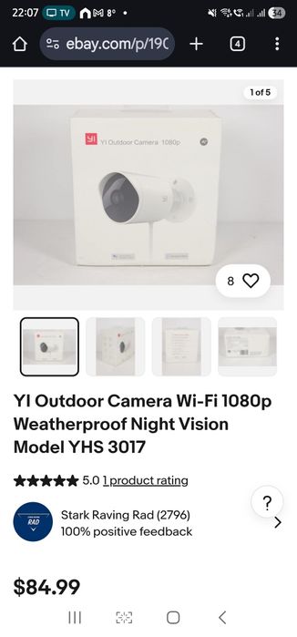 YI Outdoor Camera 1080P