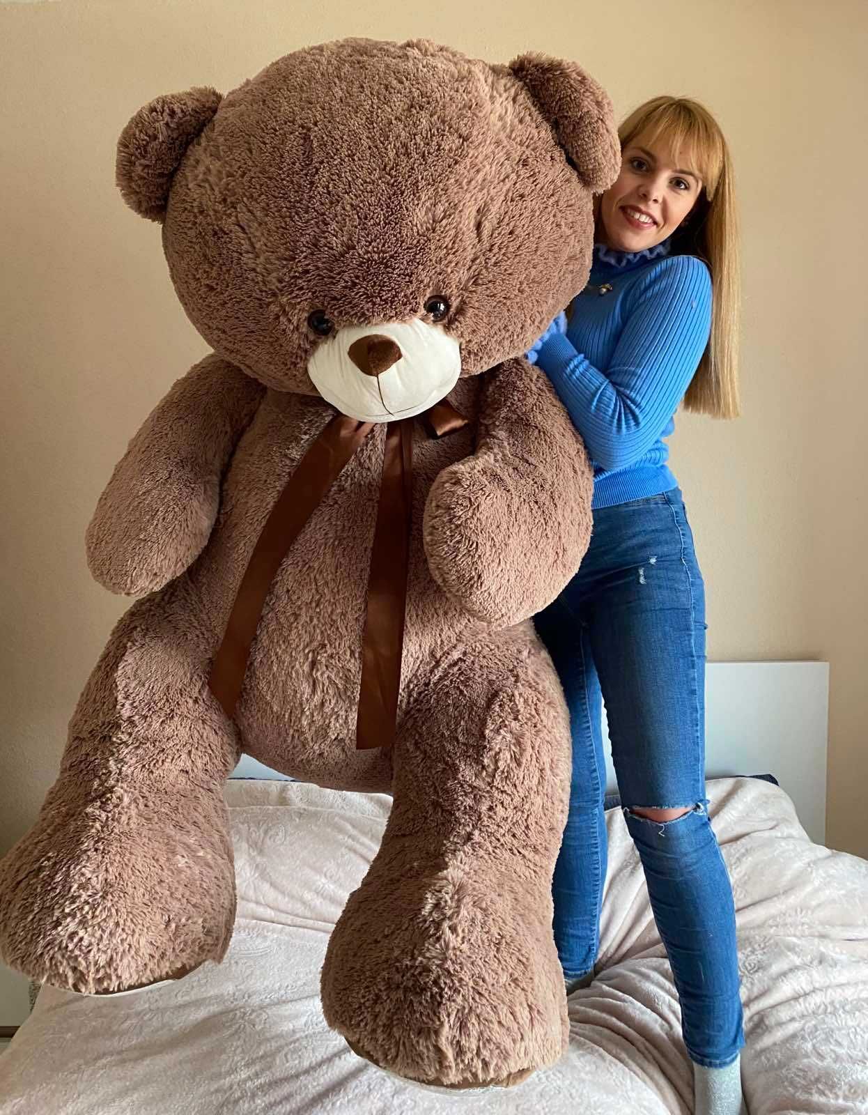 Огромен плюшен мечок 1,7 метра изправен 130см седнал голям мече мечка