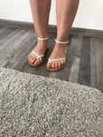 Sandale Asos 35 albe noi