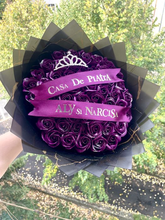 Buchete flori trandafiri  de sapun parfumati