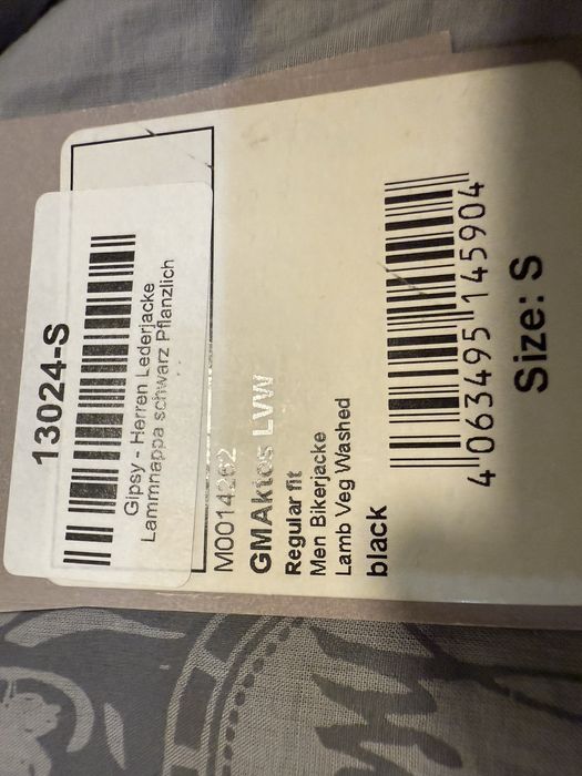 Geacă din piele naturală Gipsy, nouă cu etichetă – mărimea S