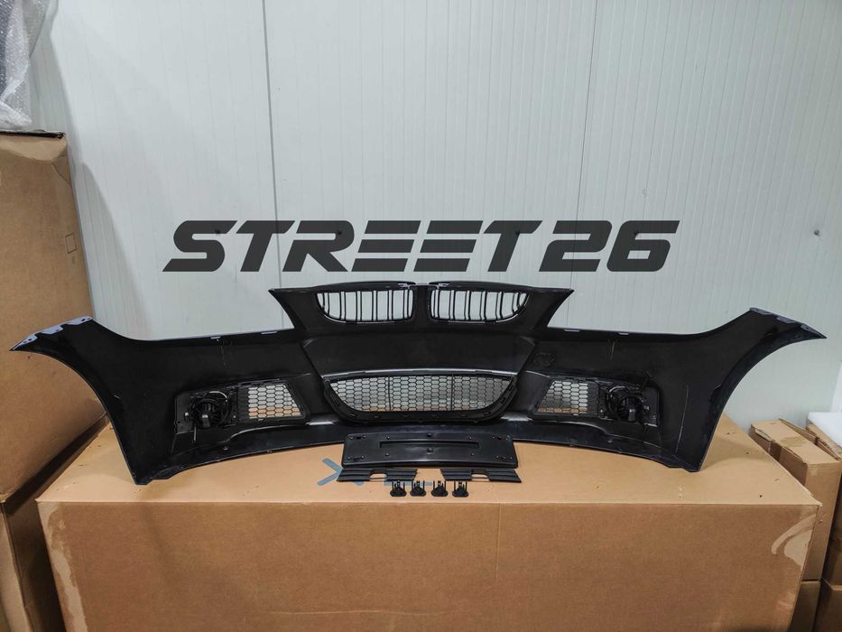 Pachet Bara Fata M BMW E90 E91 NFL (2005-2007) si Faruri Angel Eyes V3