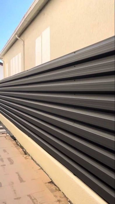 Gard si porti din tabla cutata montata vertical sau orizontal