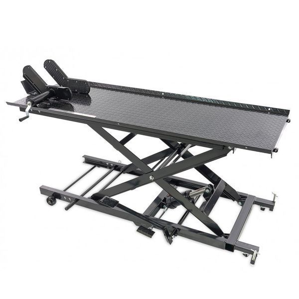 Хидравличен подемник за мотоциклети 450 кг, нвм 200 черен