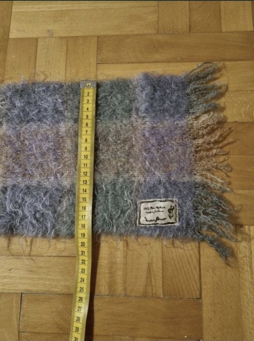 Eșarfă 100% Mohair Andrew Stewart, Plaid Multi-color