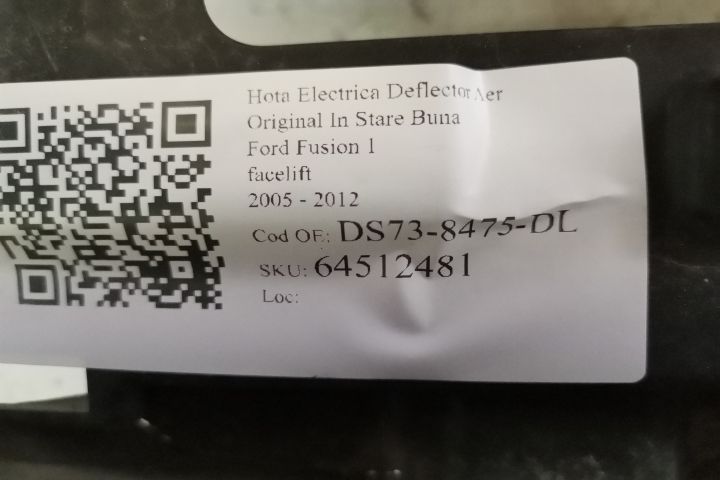 Hota Electrica Deflector Aer Original In Stare Buna Ford Fusion 1 (fac