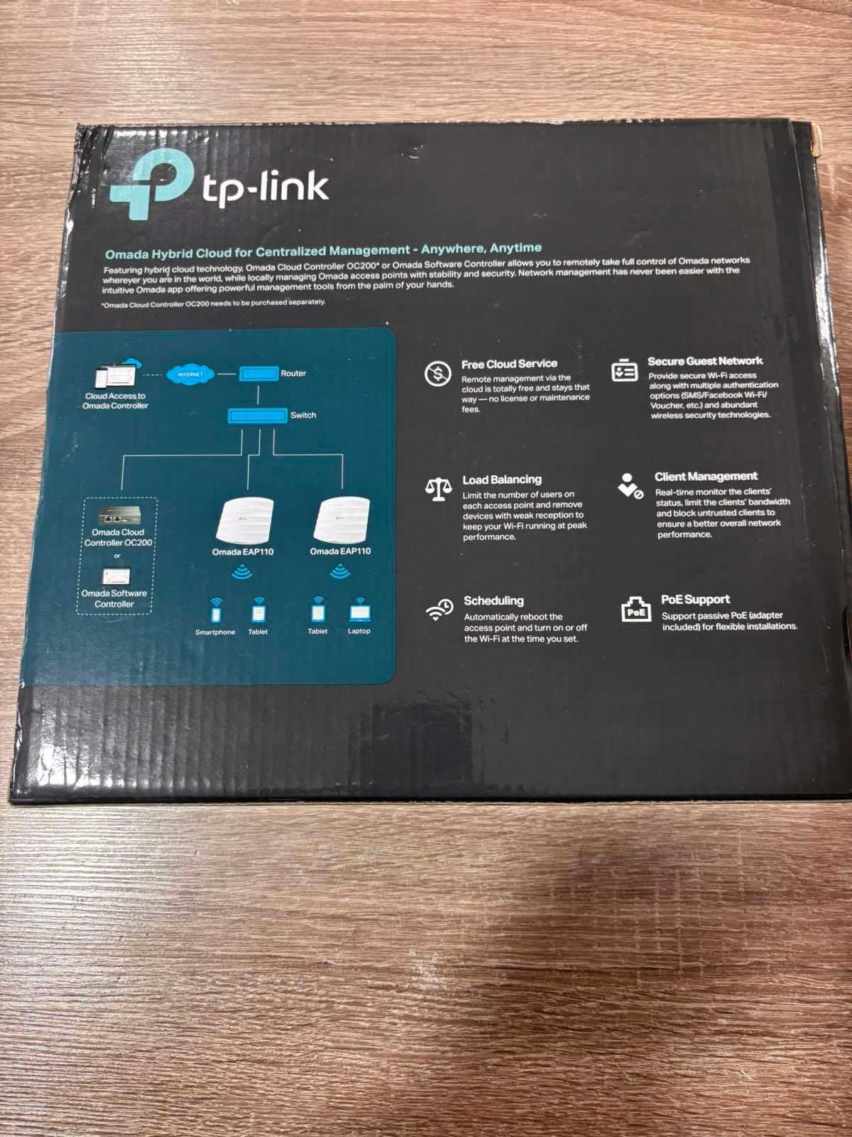 TP-Link EAP110 WLAN точка за достъп 300 Мбит Чисто нов Рутер
