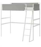 Pat copii IKEA VITVAL supraetajat 90x200 cm