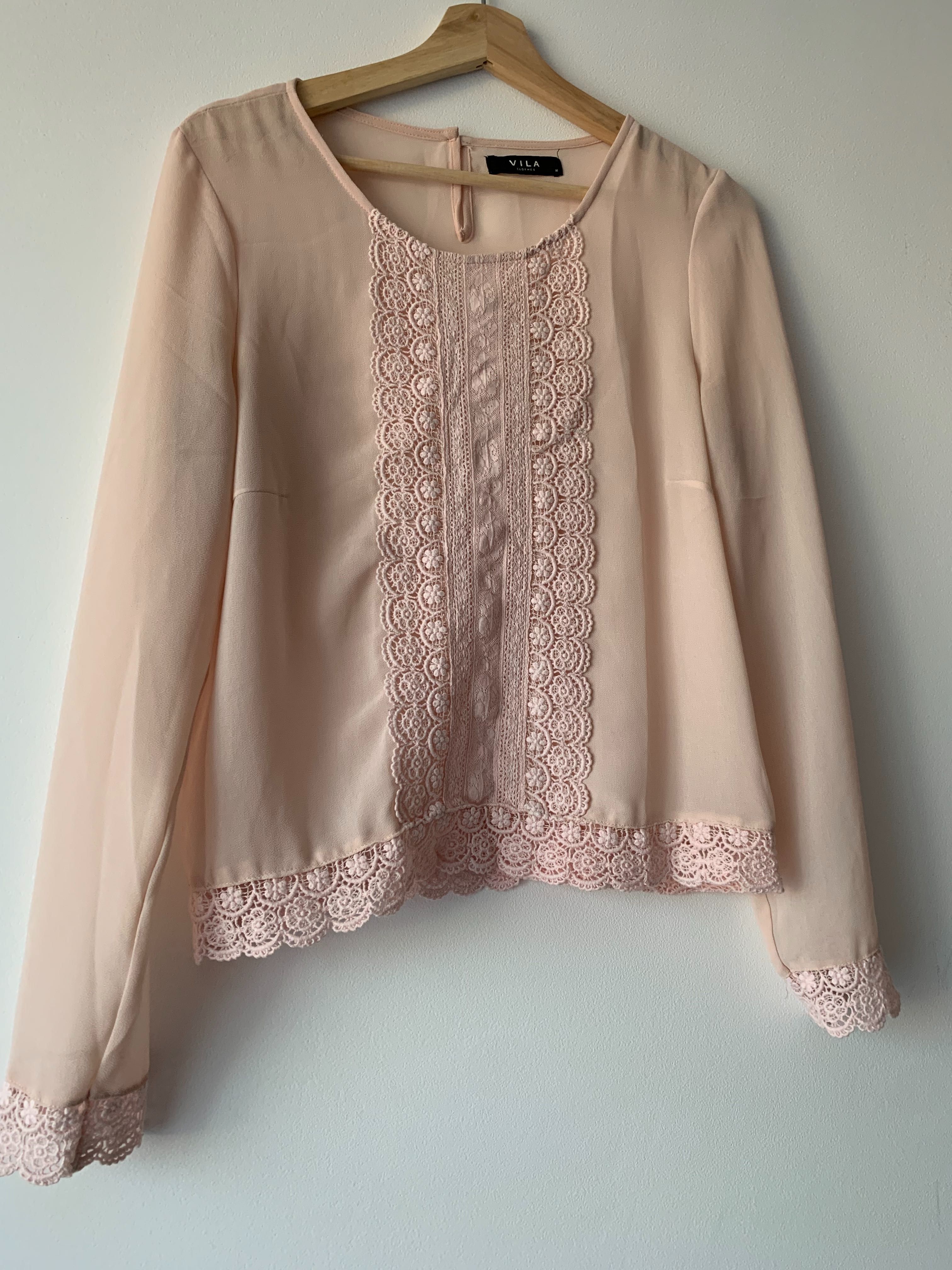 Bluza roz pal-pudrat