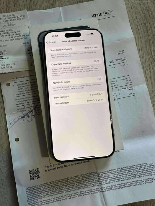 Vand Sau Schimb IPhone 16 PRO Max White Titanium 256Gb Neverlocked
