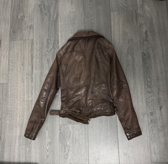 Geaca din piele naturala Bershka-S