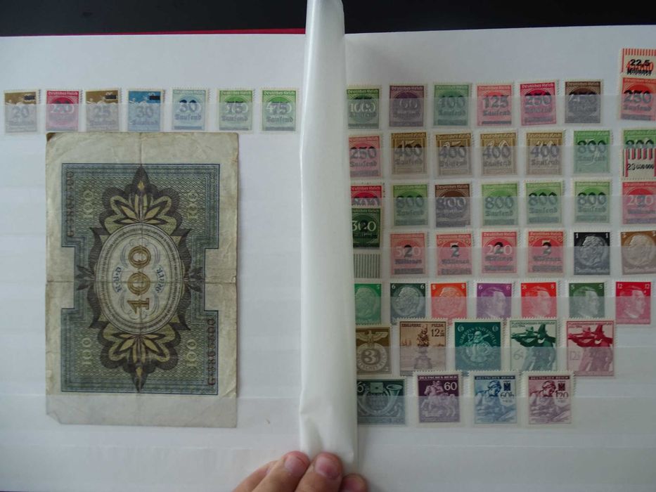 Clasor cu timbre vechi Germania Reich 1900-45, stamp/nestamp, (Lot 67)